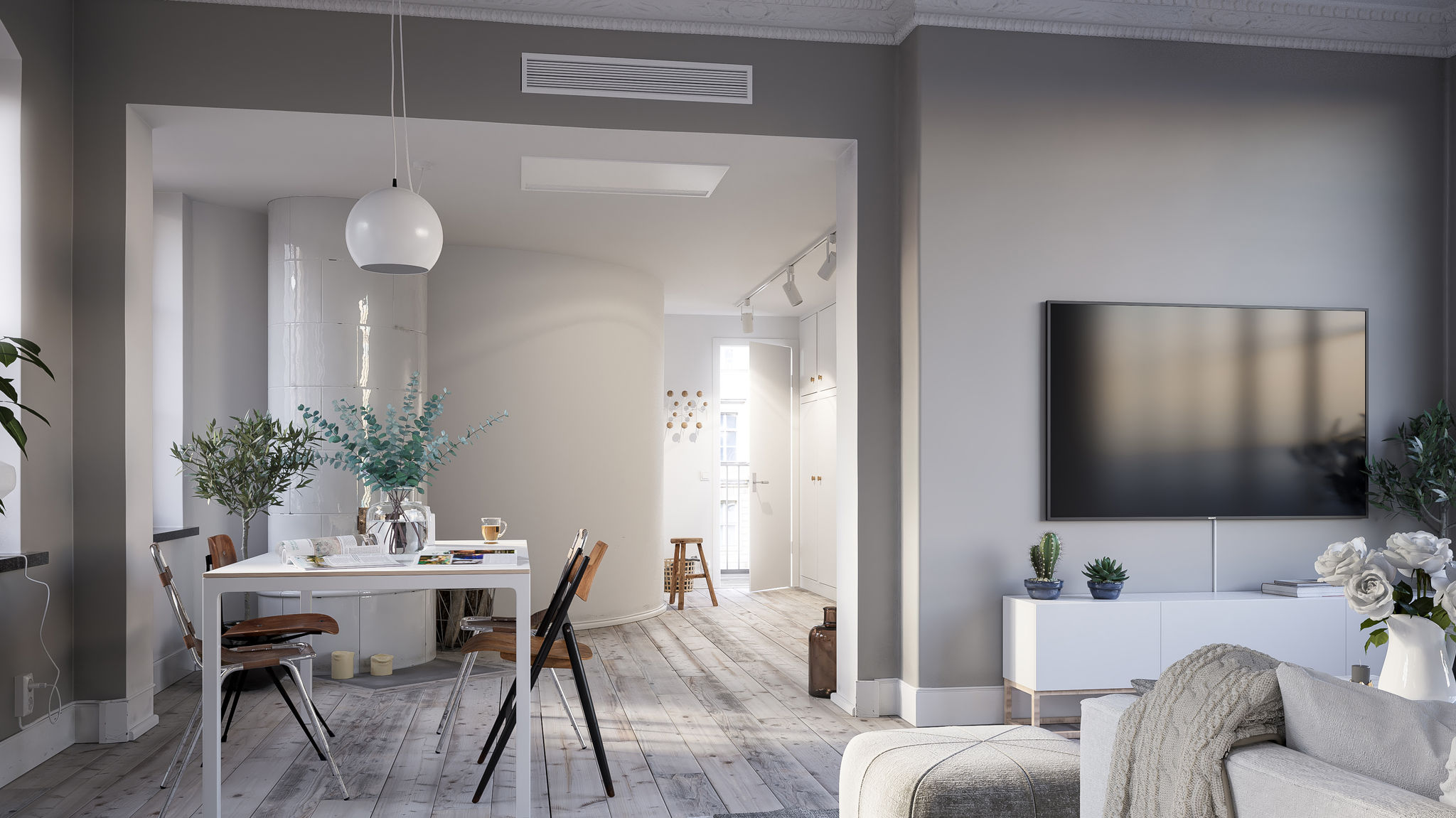 Egy otthonba telepített Daikin hőleadó a maximális otthoni komfort eléréséhez