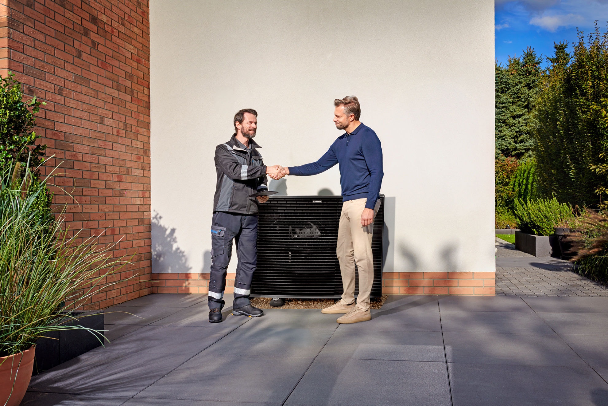 A telepített Daikin Altherma kültéri egysége