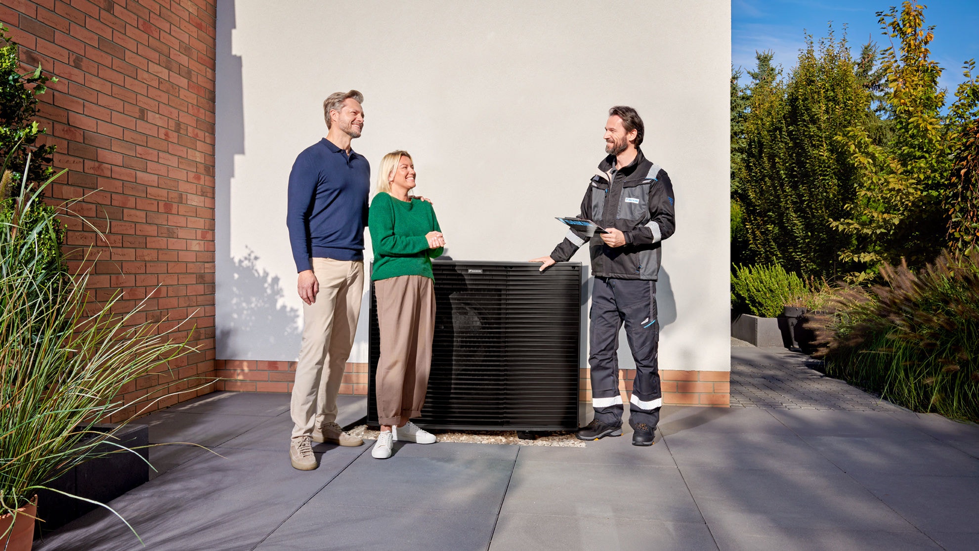 A telepített Daikin Altherma kültéri egysége