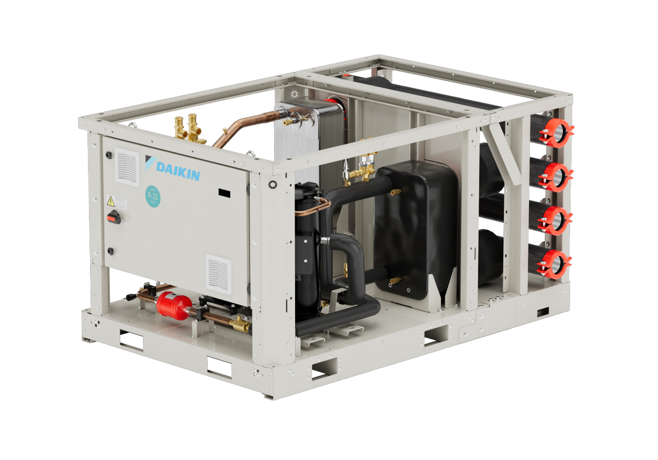 Water to water modular heat pumps