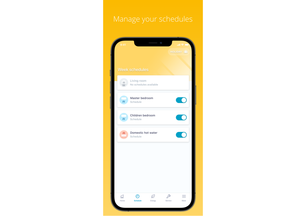 Időzítés a Daikin Residential Controller alkalmazásban